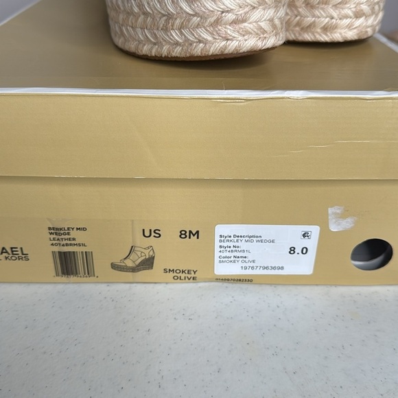 Michael Kors Berkley Zipper Espadrille Platform Wedge Sandals Sz 8 - Picture 11 of 11